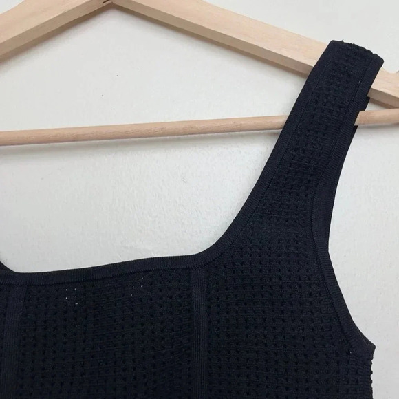Aritzia XS Babaton Sculpt Knit Bustier Tank Square-neck Bustier Tank In Black - Picture 12 of 13